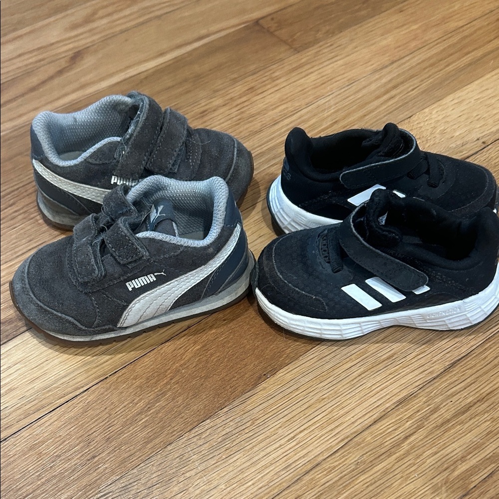 Puma Kids Sneakers - Gray and Black Duo